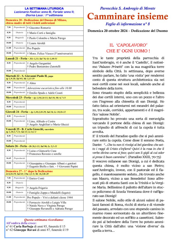 La Settimana Liturgica